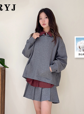 YRY长袖休闲装新款上市438元秋新灰色卫衣套裙商场同款6253025126