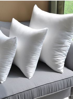 多尺寸独立压缩磨毛布白色PP棉柔软十字绣填充内心抱枕靠垫芯4545