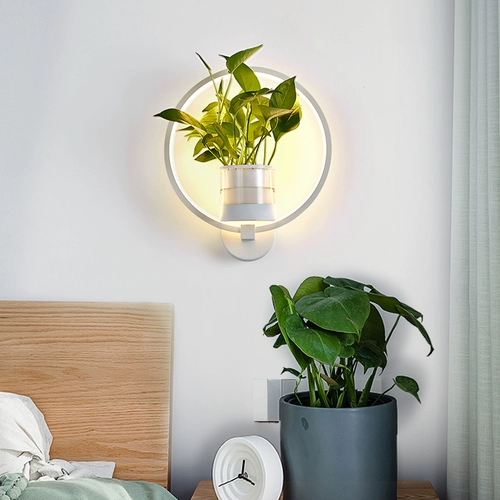 Лампа для растений, бра для кровати, настенный современный и минималистичный фонарь для гостиной, скандинавское украшение подходит для лестницы, настольная лампа для беседки