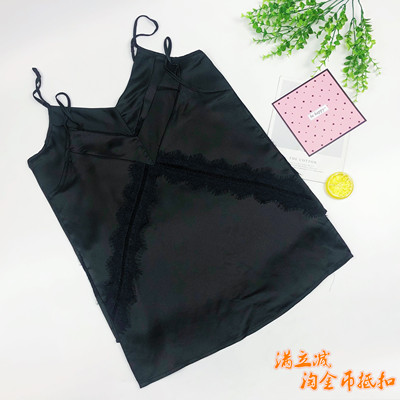 镂空蕾丝肩带可调节内衬打底衫