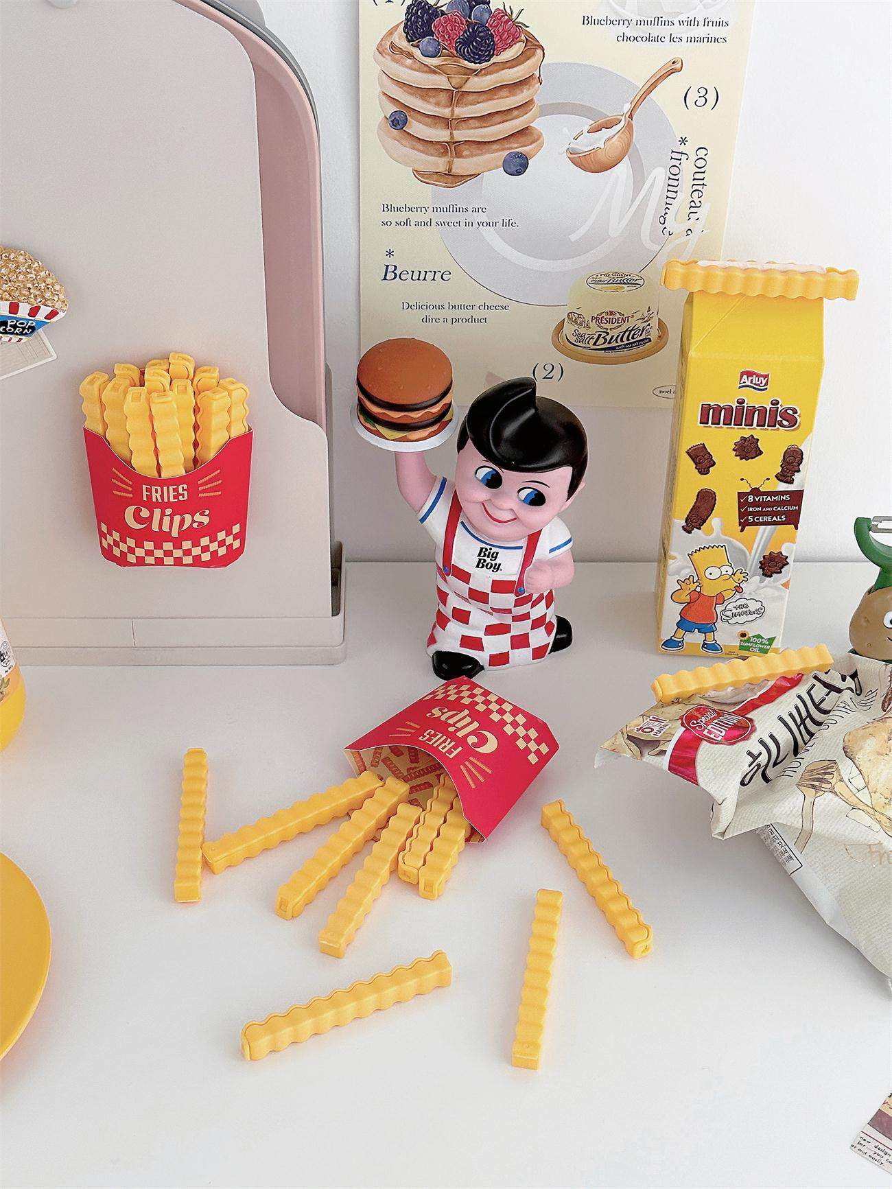 韩国薯条造型封口夹磁吸纸盒收纳冰箱贴厨房防潮密封夹子零食夹,厨房/烹饪用具,封口夹,淘宝优惠券,粉丝福利购,淘宝优惠卷