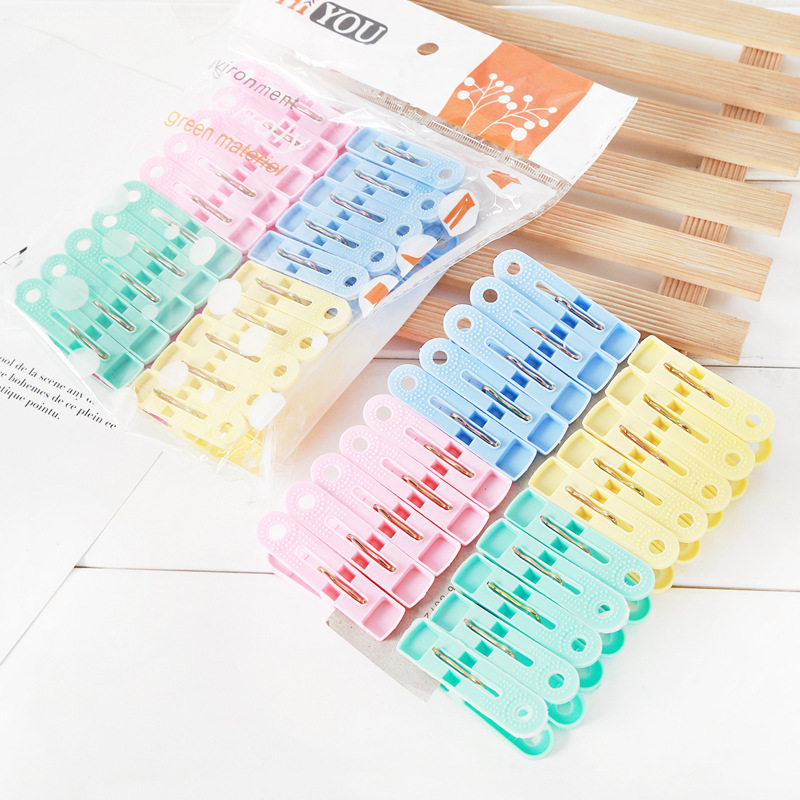 家用夹衣服内衣袜子小夹子衣架防风固定晾衣夹多功能塑料晾晒夹子图片