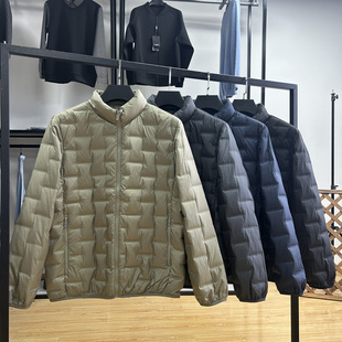 纯色百搭立领羽绒服 通勤轻薄款 90绒分仓充绒保暖鸭绒服秋冬季 修身