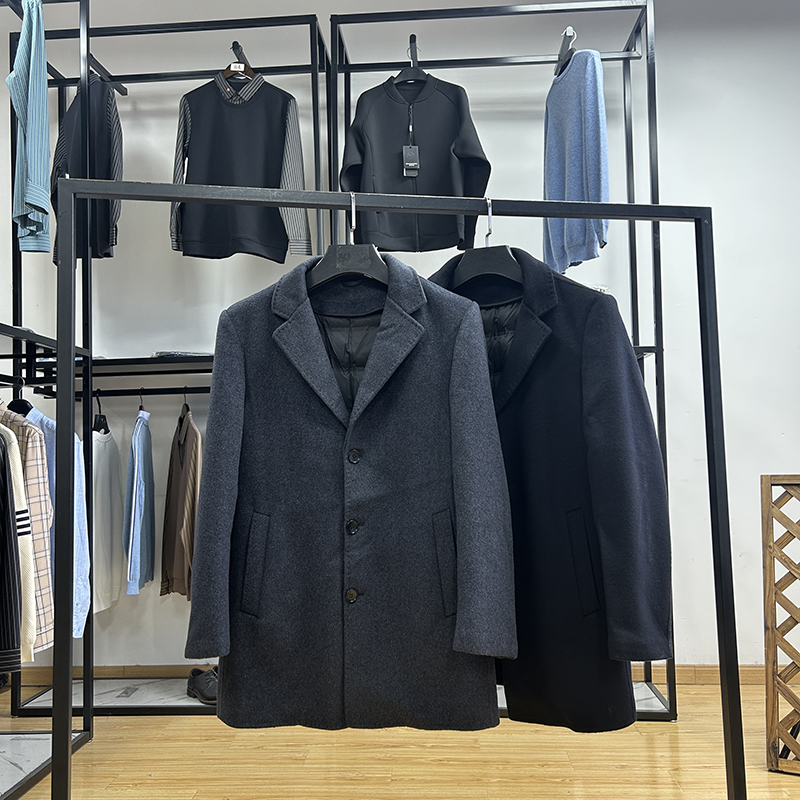 90绒可拆内胆保暖毛呢大衣厚秋冬季羽绒商务休闲中长款外套