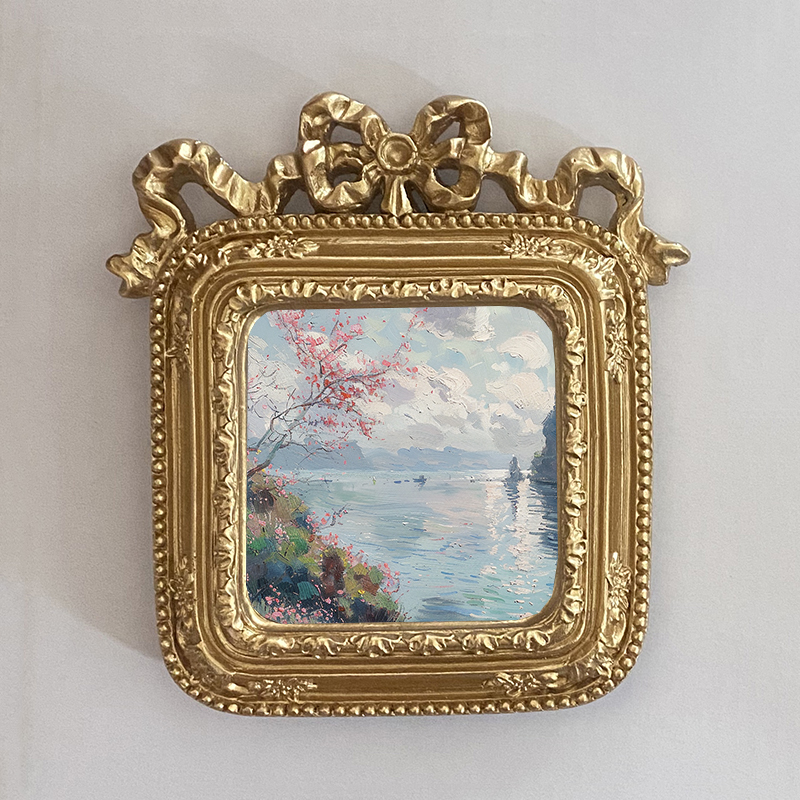 美式复古装饰画框客厅沙发背景墙欧式玄关树脂油画框相框摆台图片