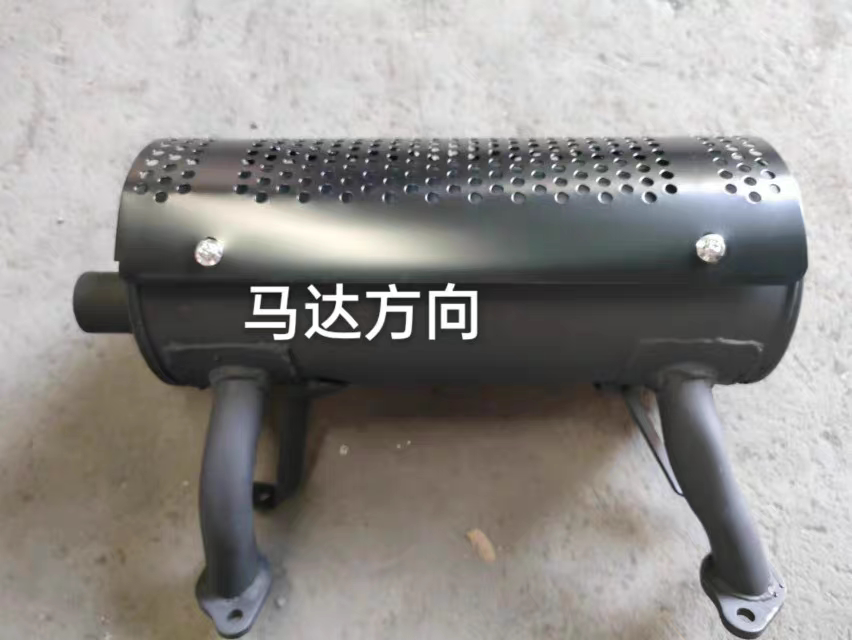 2V78F双缸汽油发动机消声器GX630/690 620消音器排气管