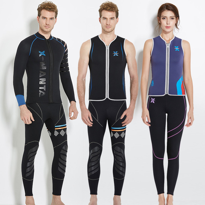 加厚保暖潜水服男女防晒分体