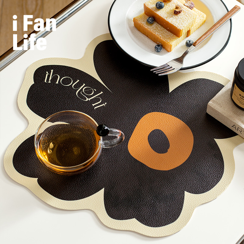 花花餐垫范店皮革防烫隔热免洗