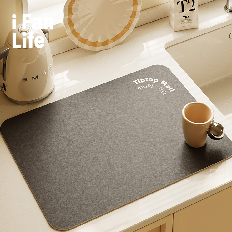 台面吸水垫咖啡厨房沥水硅藻泥洗手吧台速干防霉洗碗池碗盘杯垫子,居家布艺,家用脚垫,淘宝优惠券,粉丝福利购,淘宝优惠卷