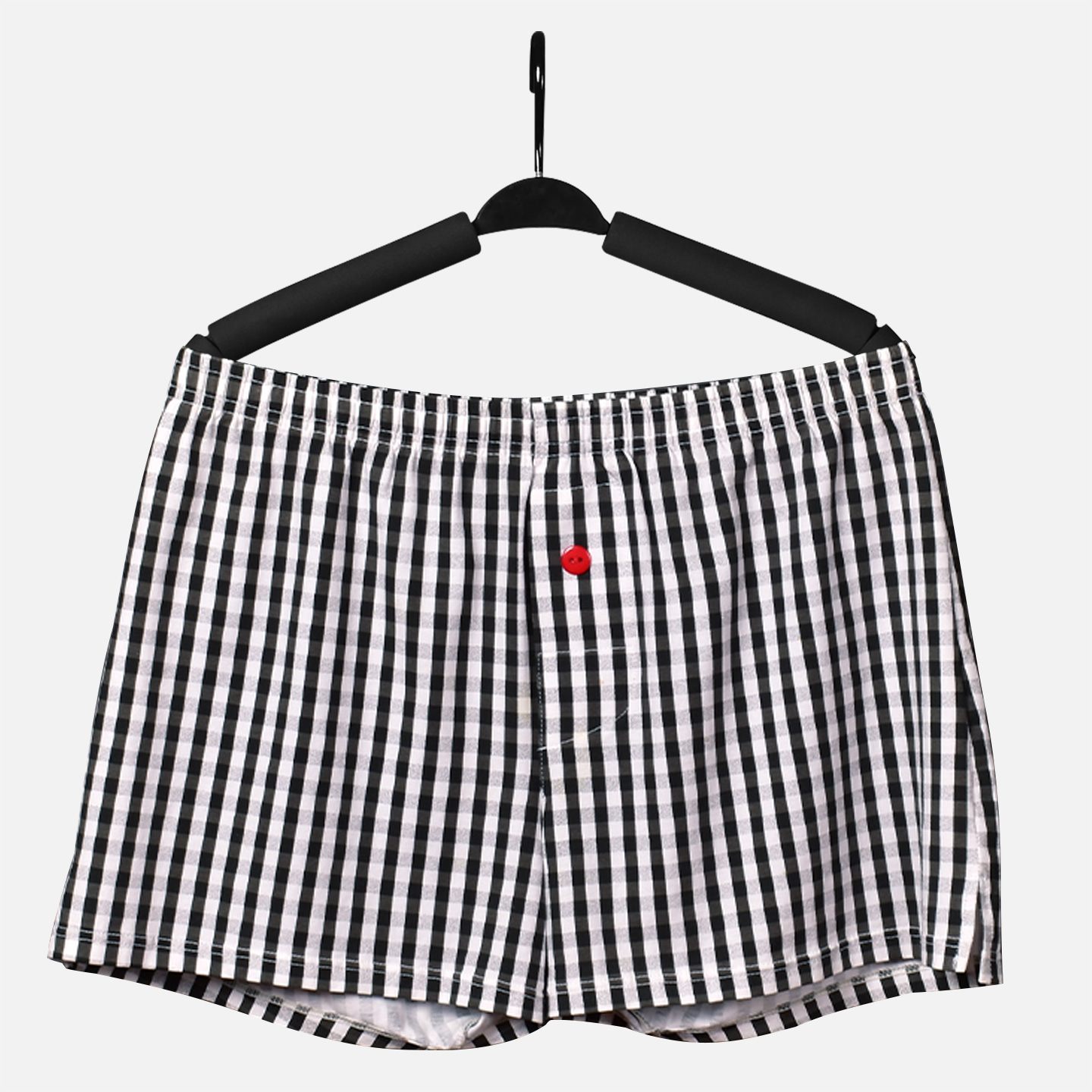 搜同男士纯棉格子阿罗裤宽松透气