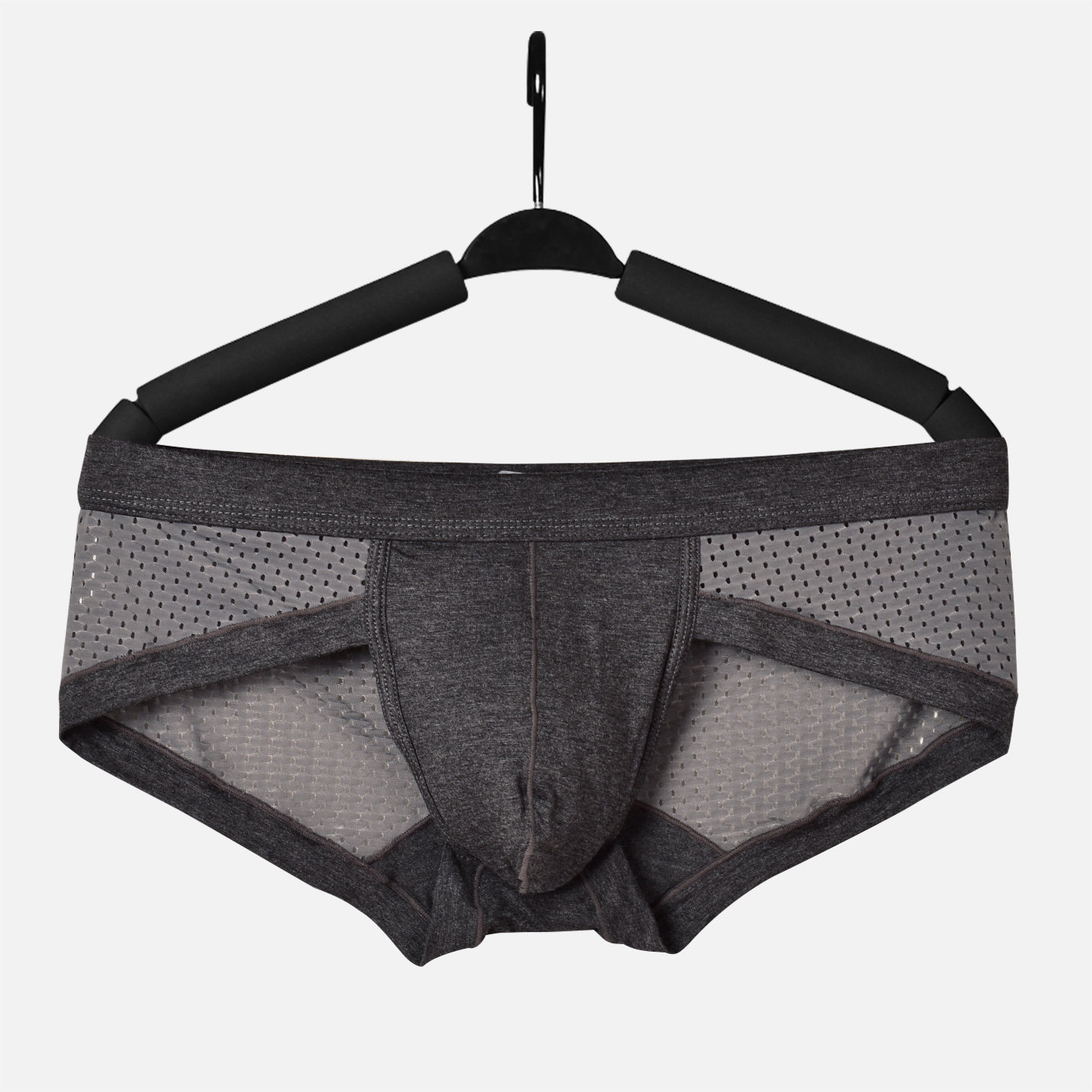 男士三角内裤低腰性感莫代尔纯色裤头提臀高弹柔软U凸双层囊袋,女士内衣/男士内衣/家居服,男三角内裤,淘宝优惠券,粉丝福利购,淘宝优惠卷