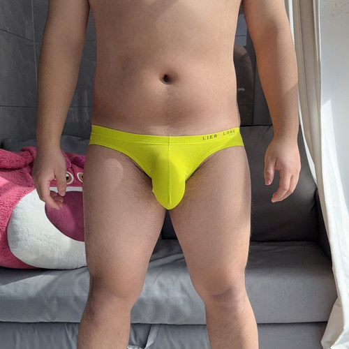 男士低腰纯棉U凸透气半包臀三角