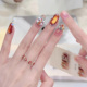 2025年新款 新年红色iphone橙醒狮显白美甲穿戴甲手工高级感中长款