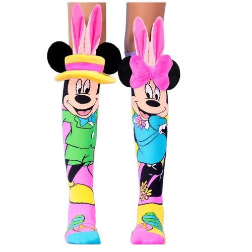 跨境卡通米老鼠小腿袜Free size 3D Cartoon socks kids over kne