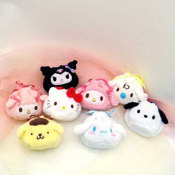 日本三丽鸥抽绳毛绒收纳包