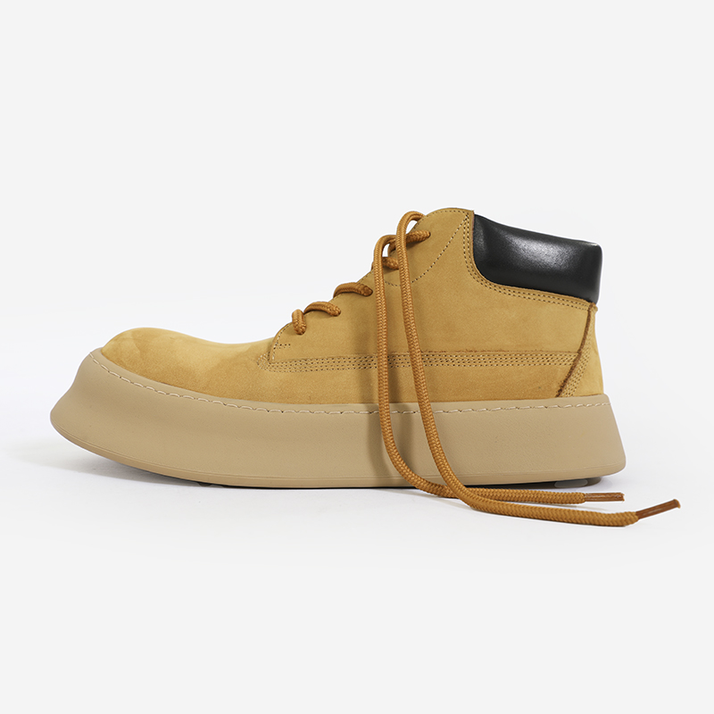 中帮男士工装靴英伦风2024新款