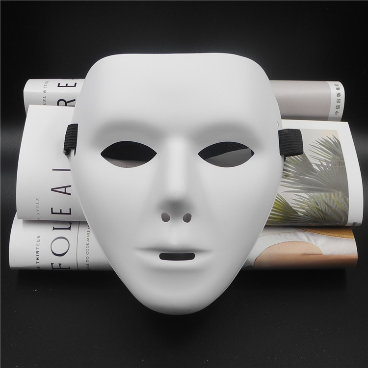 万圣节帅气假面舞客齐舞表演白色街舞面具男女抖音网红舞全脸面具