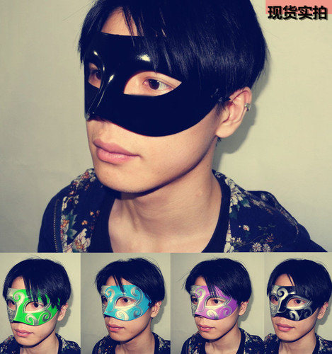 直播抖音男女表演面具儿童成人半脸化妆舞会假面派对佐罗王子面具