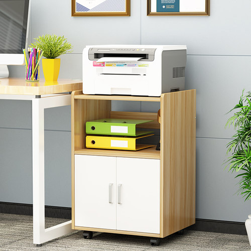 落地式文件带门桌边柜子置物架