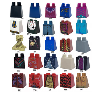 脚 下半身 187 裤 210 星战 子 哈利波特 LEGO乐高人仔配件腿 裙子