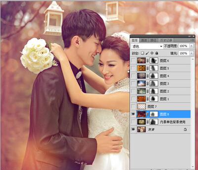 影楼后期修片设计ps宝宝全家福婚纱写真精修可试修