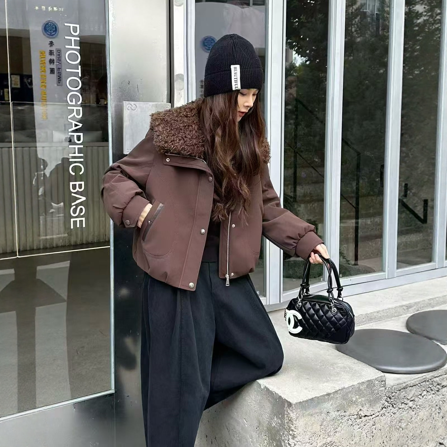 欧韩高端秋冬新款皮草外套