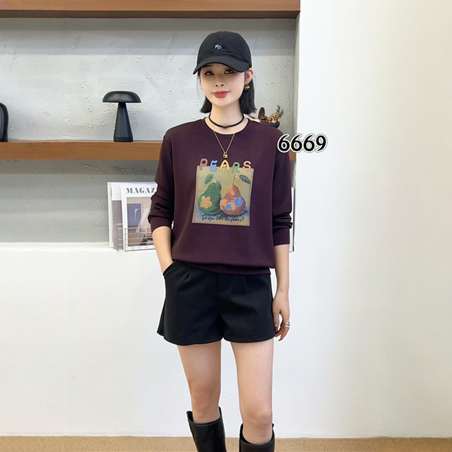 韩版宽松大码卫衣女长袖休闲款