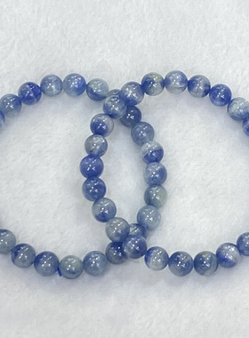 天然玉化蓝晶石手串时尚小清新