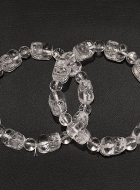 天然白水晶貔貅手串时尚小清新