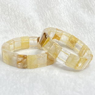 天然黄胶花手排手链女款时尚小清新简约水晶手串手牌饰品百搭礼物