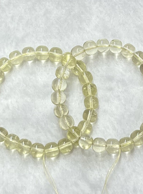 天然柠檬黄老形珠手串时尚百搭