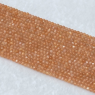 天然金太阳石散珠半成品小颗粒水晶长条diy手链锁骨流苏配件串珠