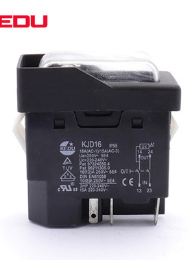 科都KJD16刹车洗车机用电磁4插片防水过载保护开关厂家直销