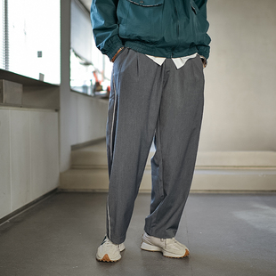 249元 子男2024春秋休闲阔腿裤 任选三件 裤 潮流 灰色宽松西装