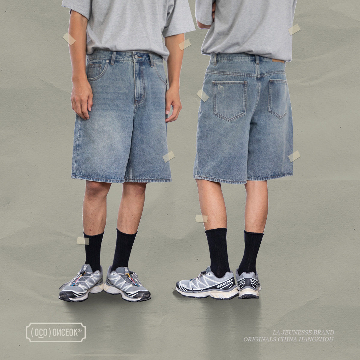 【249元任选三件】蓝牛仔裤男2024夏季短裤情侣款下装,男装,牛仔裤,淘宝优惠券,粉丝福利购,淘宝优惠卷