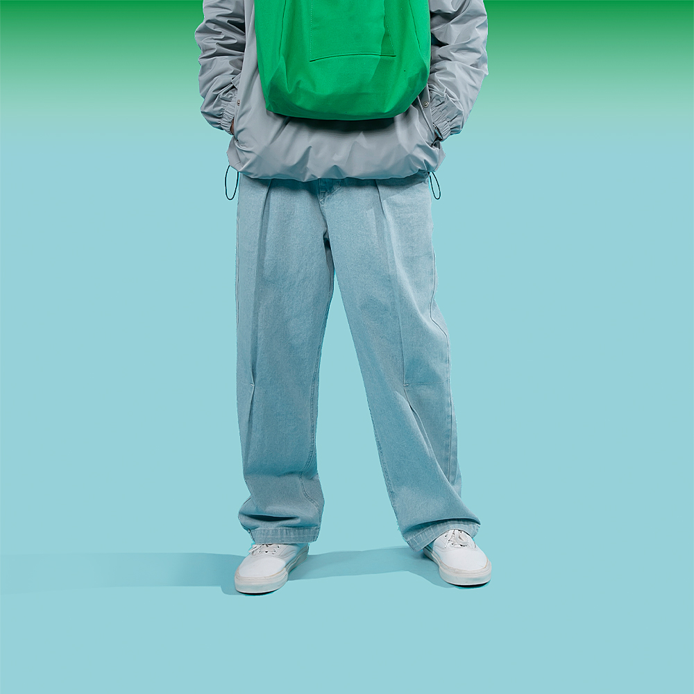 Onceok玩乐局春季浅蓝牛仔裤