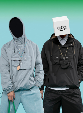 【349元任选3件】轻便套头连帽户外战术袋青年上衣夹克外套男