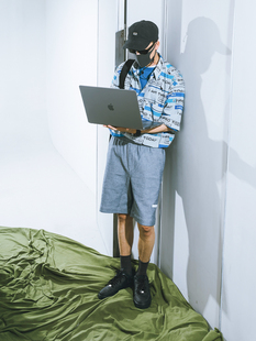 精品复古工装 任选3件 弹力松紧水洗牛仔裤 短裤 下装 情侣款 249元