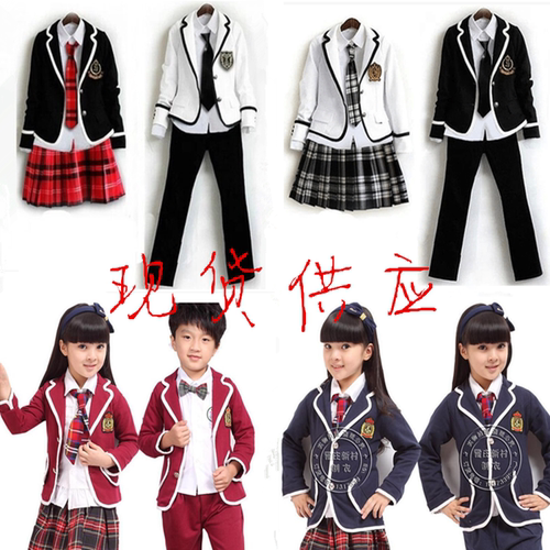 儿童合唱演出服小学生长袖朗诵服