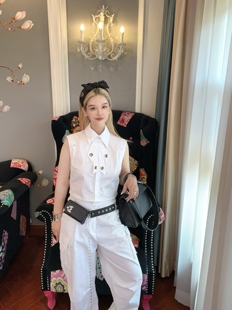 设计师nonhuman蚂蚁25春夏纯棉巨显瘦微喇工装裤