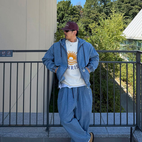 男装东大门连帽夹克外套