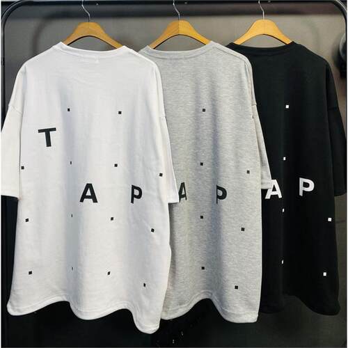 男装东大门短袖T恤落肩后