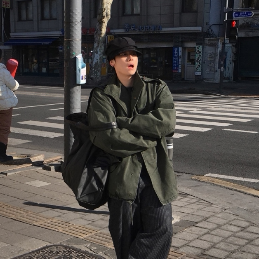 小北韩国代购男装东大门美式水洗立领多口袋痞帅M65机车夹克工装