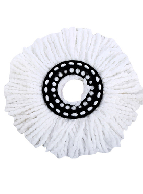 尚奇旋转拖把头墩布头白色棉线拖布头替换棉头