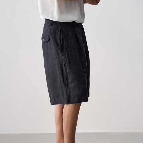 石见山汉麻透气宽松舒适男士中裤