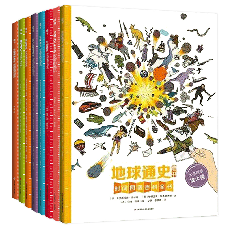 【全8册】墙书系列中国通史坐着火车去拉萨旅行自然科技莎士比亚通史历史百科中国历史地图绘本科普世界历史服饰通史地球通史耕林