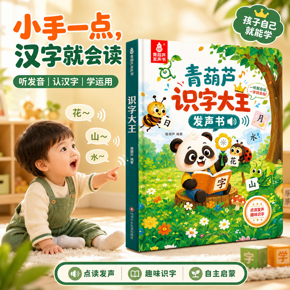 识字大王发声书早教书0到3岁图片