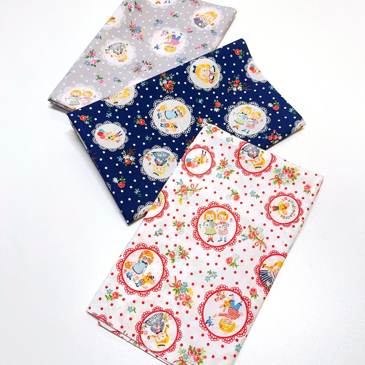 日本进口棉布 ONE MILE ROSES 1/4码 多色手工拼布印染布料