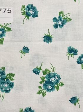 【收藏】1930年代美国制造 原版古董布料 绿色系 A775