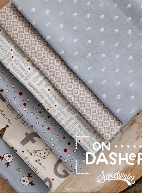 美国进口棉布 On Dasher 32色布组 手工拼布圣诞主题 印染布料